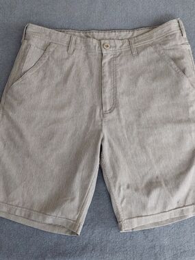 Weekender Casual Life Men’s Performance Stretch Shorts Size 34 Beige Khaki